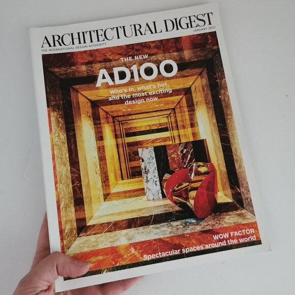 Architectural Digest January 2017 Issue AD100 Wow Factor Around the World - Picture 1 of 7